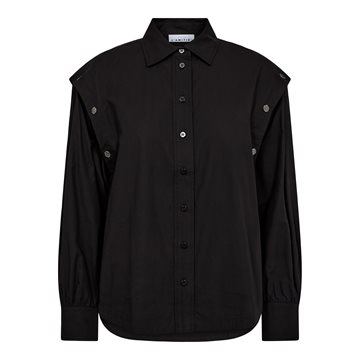 Haute L' Amitié - Button Sleeve Shirt - Black